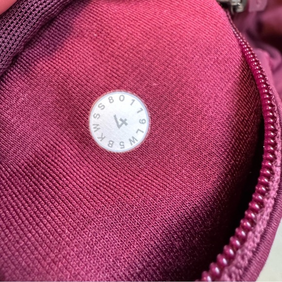 Lululemon RUN CREW TIGHT 28" Deep Ruby/Star Ruby/Figue Crop Leggings 4 - Picture 7 of 10